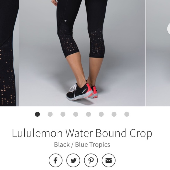 Lululemon Water Bound Crop
Black / Blue Tropics Size 6 - Picture 13 of 13
